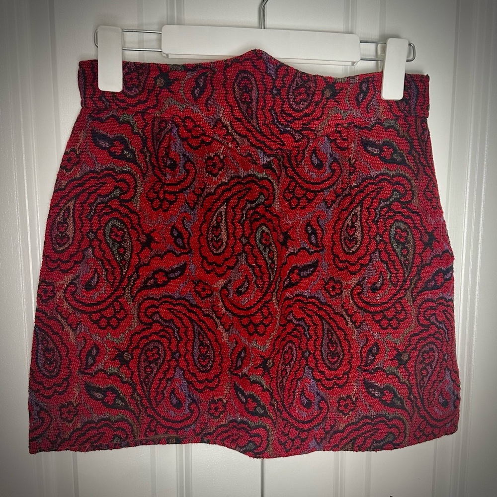Vintage F. A. Chatta Ltd. Paisley Mini Skirt
